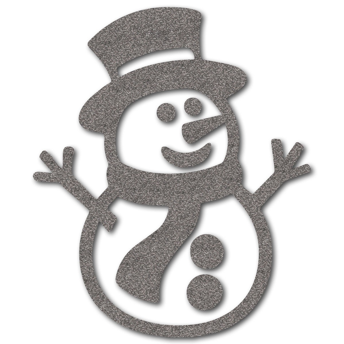 Schneemann Bügelbild Winter Weinachten