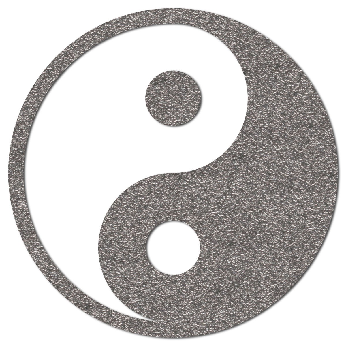 Yin Yang Motiv zum Aufbügeln aus reflektierender Bügelfolie