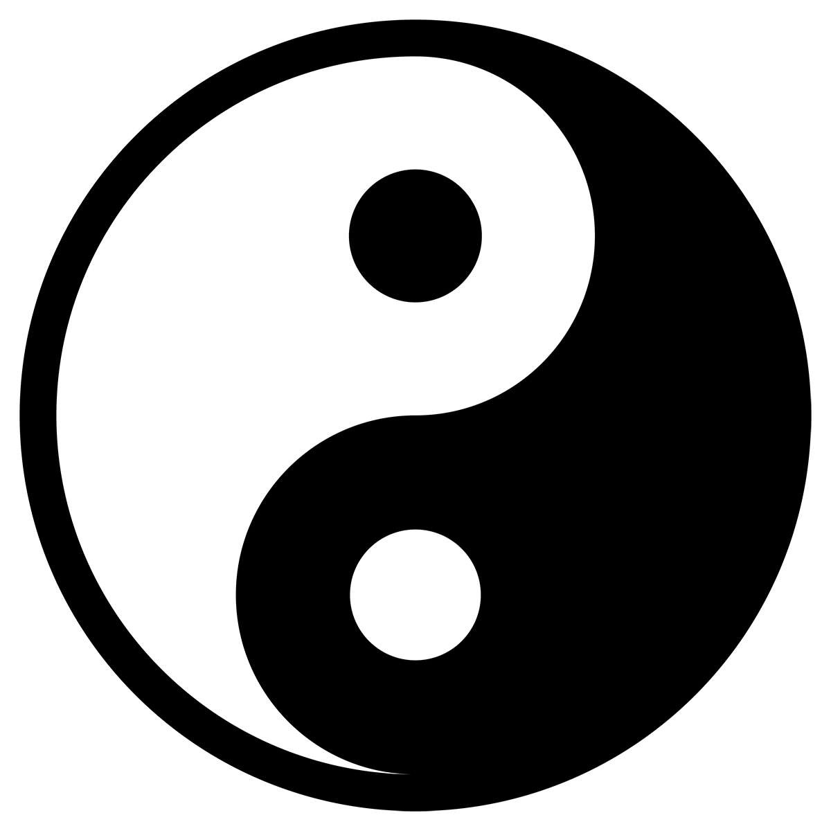Aufkleber Yin Yang | verschiedene Farben | matt & reflektierend