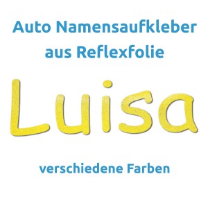 Autoaufkleber mit Namen